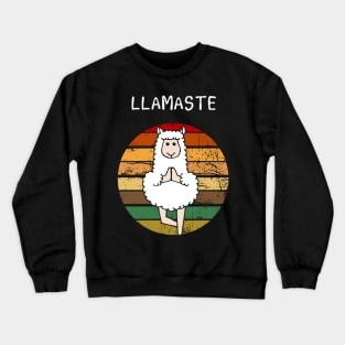 Llamaste Yoga Llama, Fitness Llamas Lover Gift Crewneck Sweatshirt